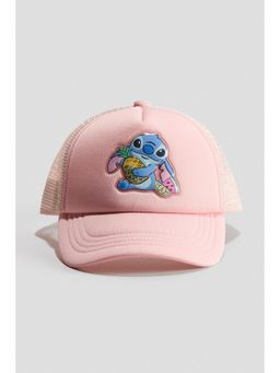 H&M - Girls Pink Printed Trucker Cap