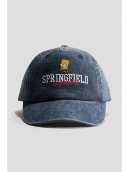 H&M - Boys Blue Embroidered-Motif Cotton Twill Cap