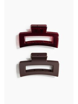 H&M - Women Brown 2-Pack Hair Claws