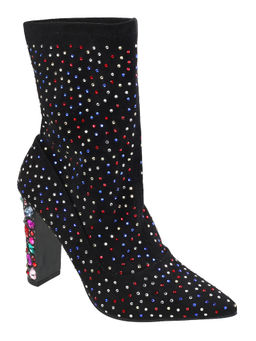 Metro - Embellished Black Boots