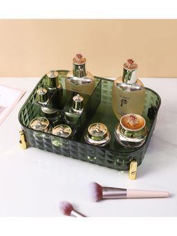 House of Quirk - Acrylic Transparent Rectangular Decorative Storage Tray (Green)