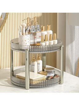 House of Quirk - Bathroom Vanity Makeup Organizer Dressing Table Counter (Silver)