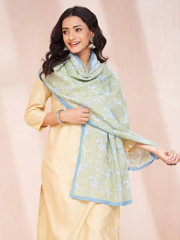 Fabindia - Green Viscose Stole