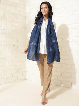 Fabindia - Indigo Modal Printed Stole