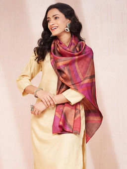 Fabindia - Multi Silk Hand Block Printed Stole