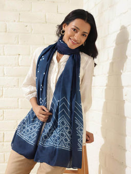 Fabindia - Indigo Modal Printed Stole