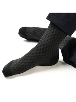 Theater - Men Black Gingham Socks (Pack of 3)