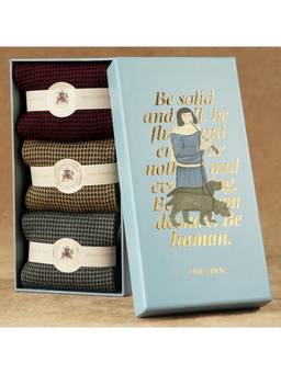 Theater - Men Multi-Color Houndstooth Socks (Pack of 3)