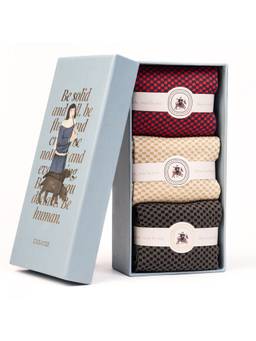 Theater - Men Multi-Color Checks Socks (Pack of 3)