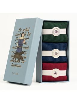 Theater - Men Multi-Color Pinstripe Uno Socks (Pack of 3)