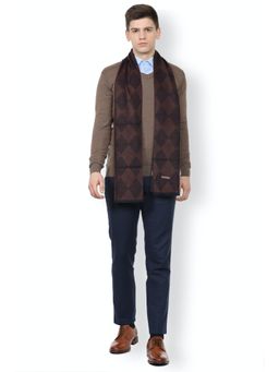 Van Heusen - Men Brown Print Casual Muffler