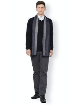Van Heusen - Men Grey Stripe Casual Muffler