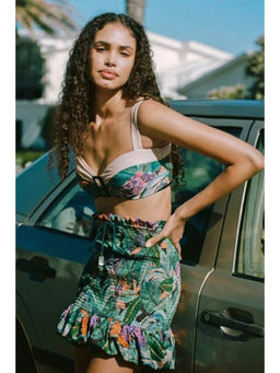 FancyPants - Women Green Jungle Daze Top with Bottom & Skirt (Set of 3)