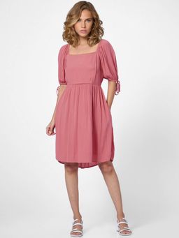 ONLY - Women Solid Pink Dress