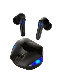 pTron - Basspods 681 Gaming TWS Earbuds, 40Hrs Playtime, BT v5.1, Deep Bass & Stereo Calls (Black)