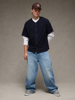 American Eagle - Men Navy Blue Jacket