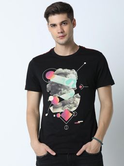 Huetrap - Mens Black Short Sleeve T-Shirt