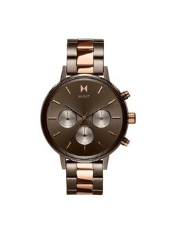 MVMT - Nova Dual Time Brown Round Dial Womens Watch - 28000165-D