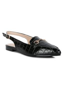 London Rag - Textured Black Flats
