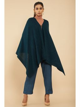 Soch - Women Green Self Design Shrug