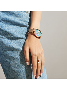 Teal by CHUMBAK - Daily Hustle Watch with Stainless Steel Mesh Strap