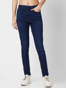 Spykar - High Rise Super Skinny Blue Jeans for Women