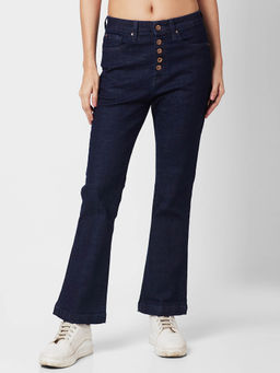 Spykar - Mid Rise Bootcut Blue Jeans for Women
