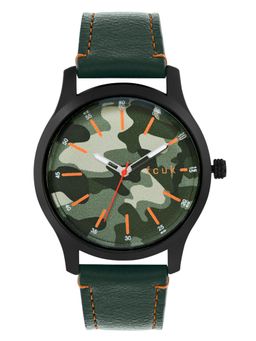 FCUK - Analog Army Green Dial Watch for Men - FK00011D