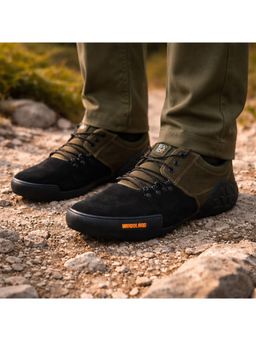 WOODLAND - Mens Green Outdoor Comfortable Lightweight Everyday Casual Sneakers