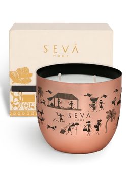 SEVA HOME - Dil Se Heirloom Rose Gold Scented CandleClassic, Luxury Festive Gift