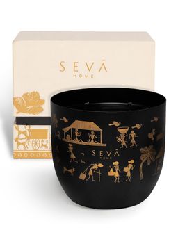 SEVA HOME - Dil Se Heirloom Black Scented Candle Classic, Luxury Festive Gift, Décor