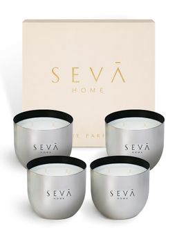 SEVA HOME - Heirloom Aqua Candle Set Luxury Gifting 40 Hour Burn Each