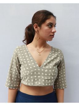 Chidiyaa - Autumn Cotton Blouse Polka