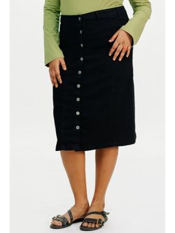 FREAKINS - Curve Black Stretch Bodycon Skirt