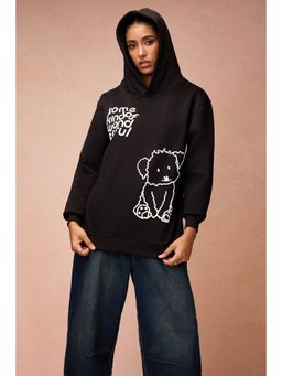 FREAKINS - Women's Black Dog Loves Me Hoodie