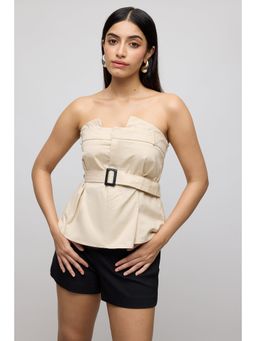 FREAKINS - Pleated Belted Tube Top
