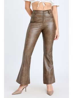 FREAKINS - Sand Bootcut Wide Trouser
