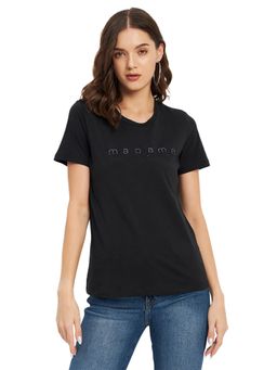 Madame - Women Printed V-Neck T-Shirt