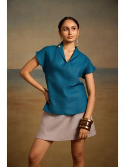 dhaaga - Maelis Top - Teal