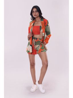 Poppi - Jungle Printed Blazer Co-Ord (Set of 3)