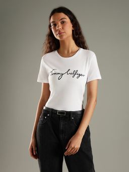 Tommy Hilfiger - Logo Regular Fit Cotton T-Shirt