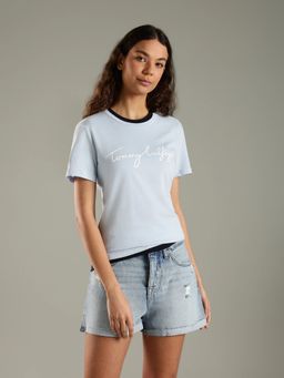 Tommy Hilfiger - Logo Regular Fit Cotton T-Shirt