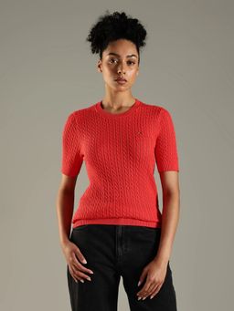 Tommy Hilfiger - Regular Fit Cotton Round Neck Sweater