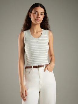 Tommy Hilfiger - Striped Slim Fit Cotton T-Shirt