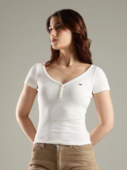 Tommy Hilfiger - Solid Slim Fit Cotton T-Shirt