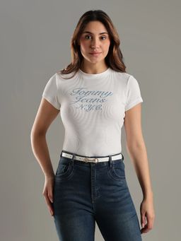 Tommy Hilfiger - Embroidered Logo Slim Fit Cotton T-Shirt