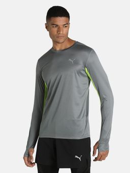 Puma - Run Favourite Ls Tee Mens Gray T-shirt
