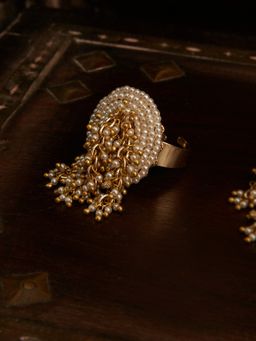 House of D'oro - Gold Plated Versatile Heritage Pearl Ring