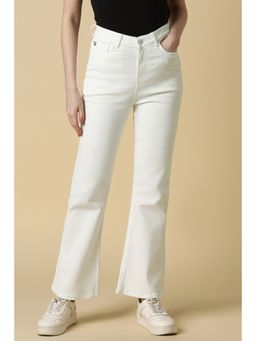 Allen Solly - Women White Dark Wash Jeans