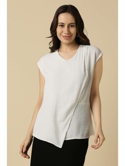 Allen Solly - Women White Solid Formal Top